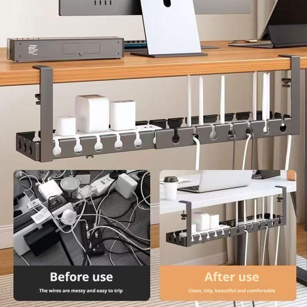 Desk Setup Shelves - Ausziehbares Kabelmanagement unter dem Schreibtisch, kein