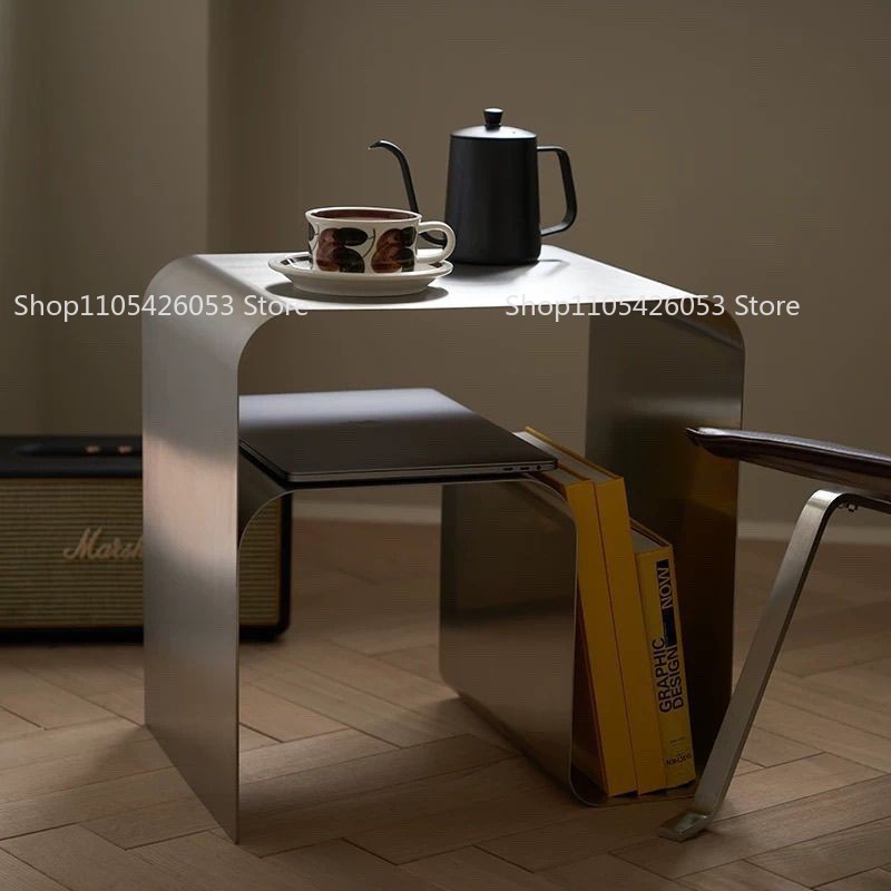 Desk Setup Shelves - Mittelalterlicher, Bauhaus-Stil, Edelstahl, Beistelltisch, Kreativ, Nachttisch,