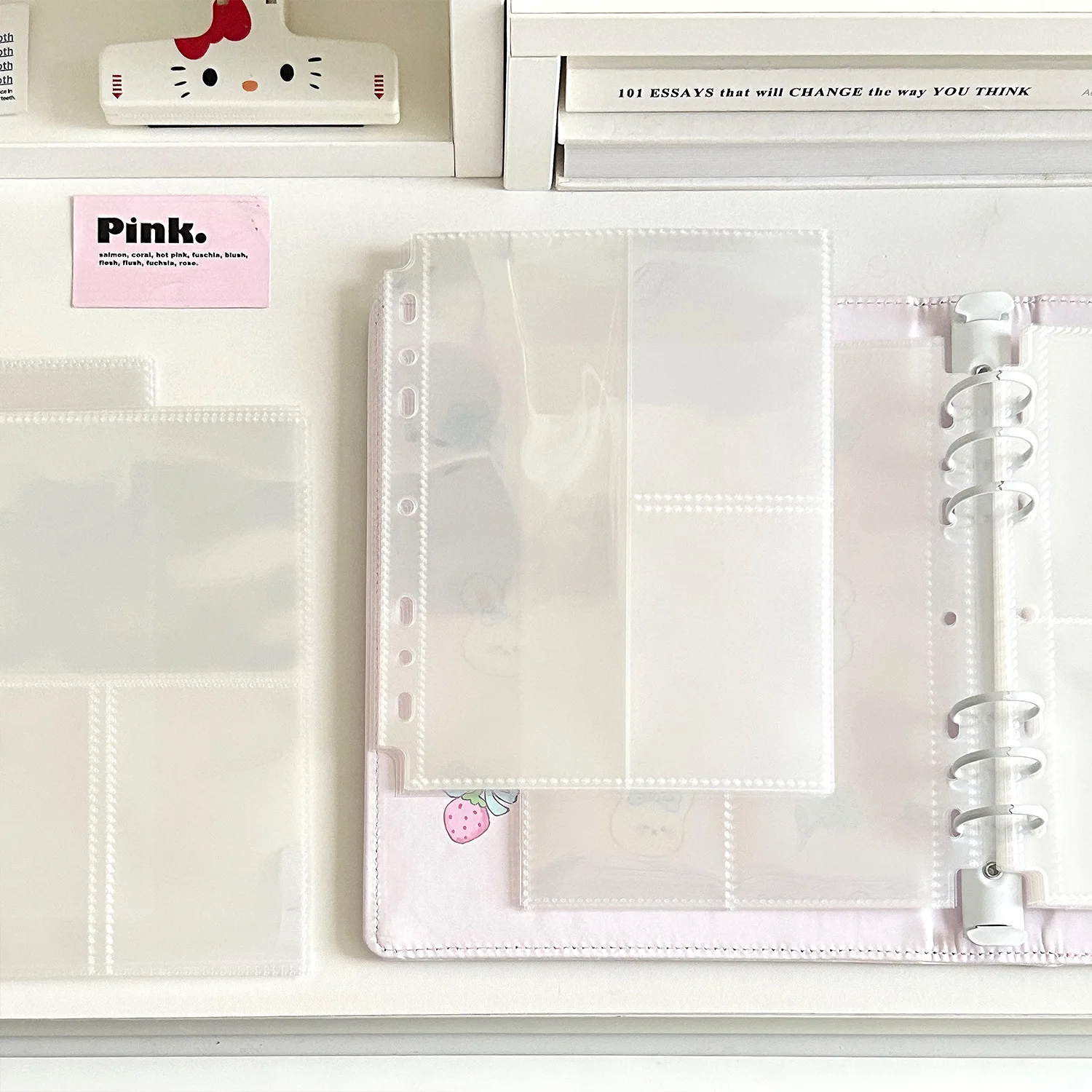 Ring Binder Box - A5 7 Löcher Transparent Datei Halter