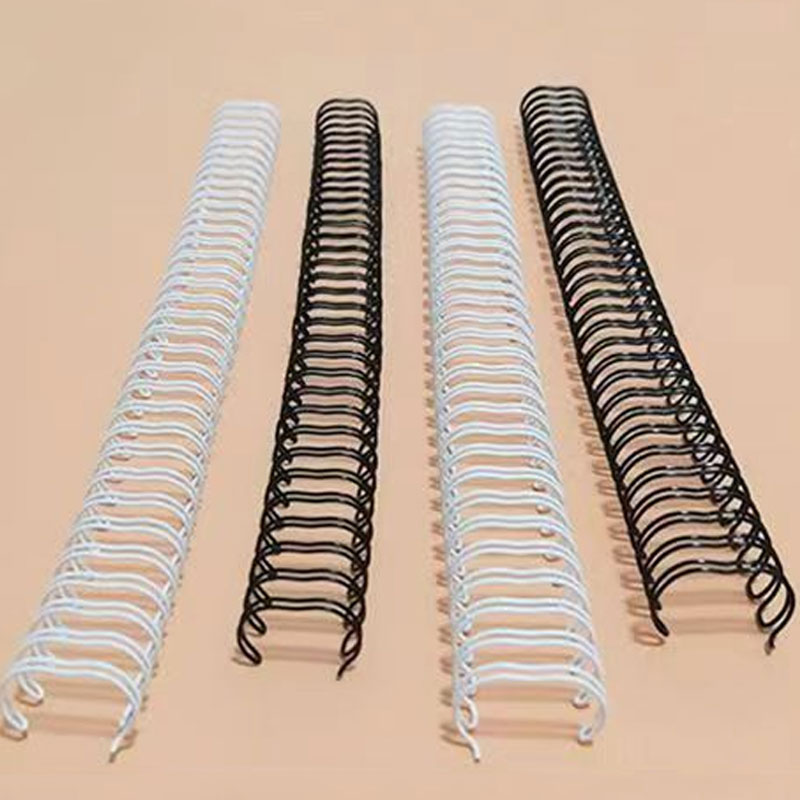 Ring Binder Box - 100 Stück/Box 2:1 Pitch Metall-Doppelspiral-Kalenderbindungsringe A4-Ordner