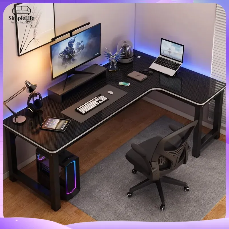 Desk Setup Corner - Eck-Gaming-Schreibtisch Computertisch für PC Laptop Ergonomisch
