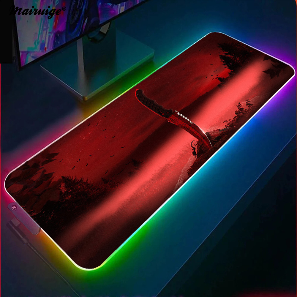 Desk Setup Gaming And Work - Mouse mat xxl Gummi matte Messer