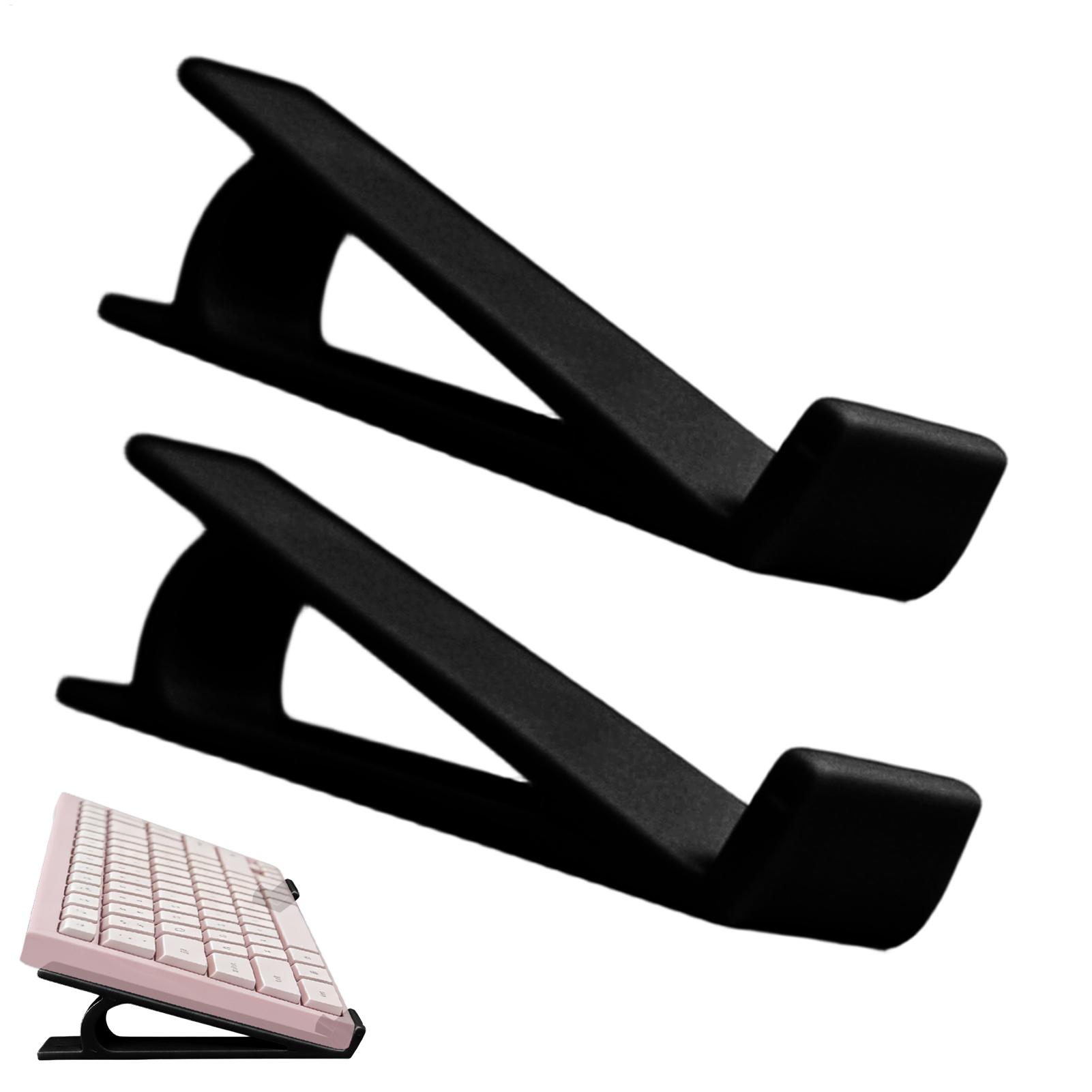 Desk Setup Home Office - Ergonomischer, rutschfester Tastaturständer, 2 Stück, tragbarer