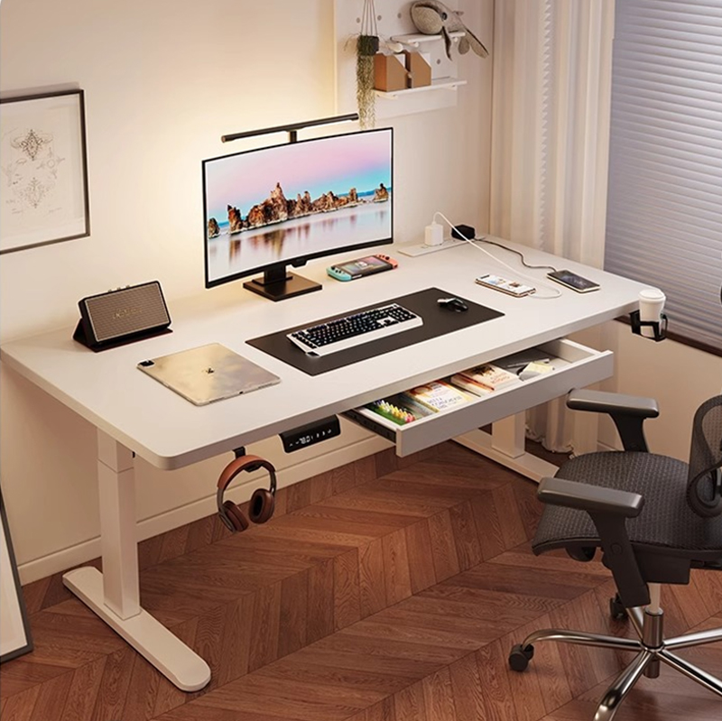 Desk Setup Home Office - Moderner Elektrischer Stehschreibtisch aus Eisen mit