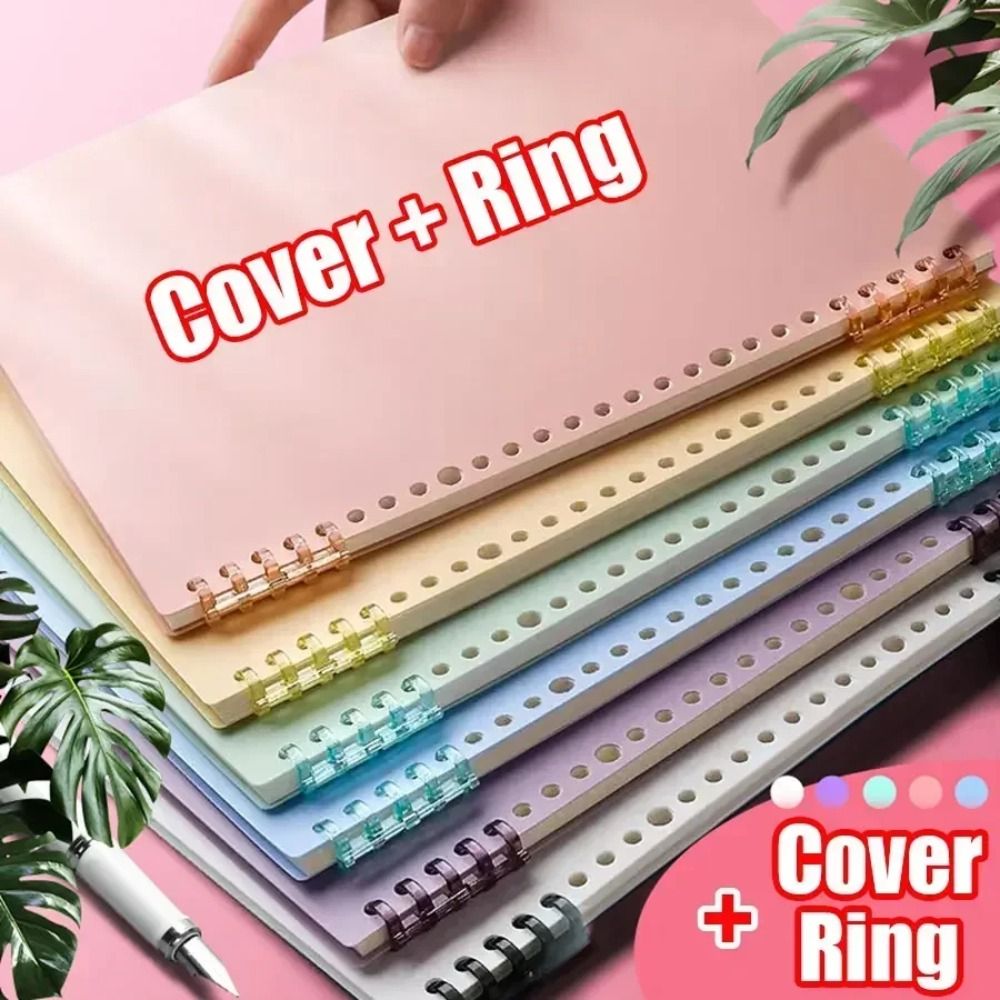 Ring Binder Box - 4 Stück PP Loseblatt-Bucheinband A4 A5