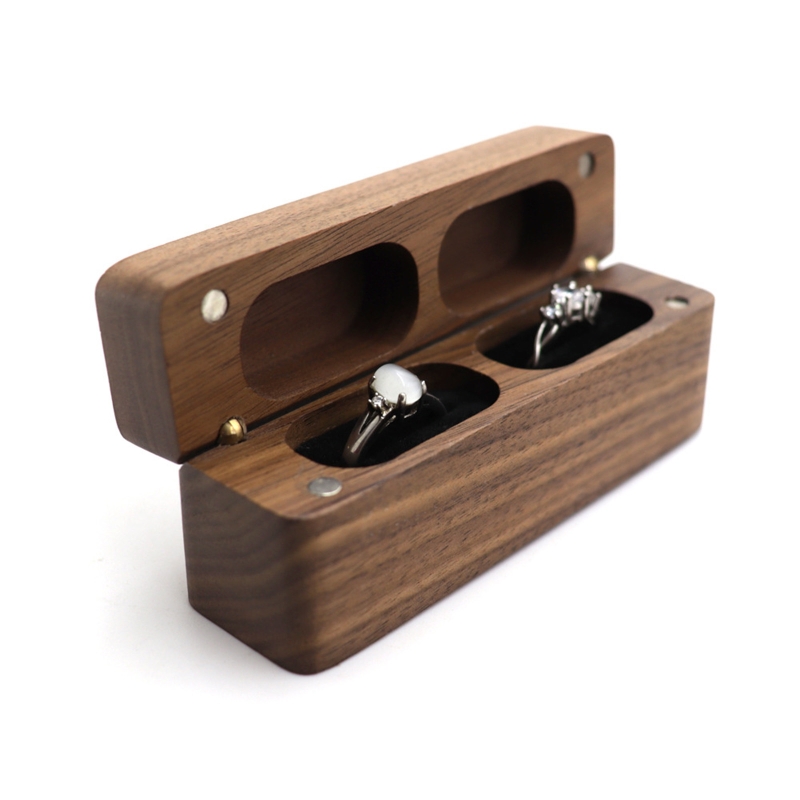 Ring Binder Box - ZB91 Ringbox für die Trauung, hölzerner