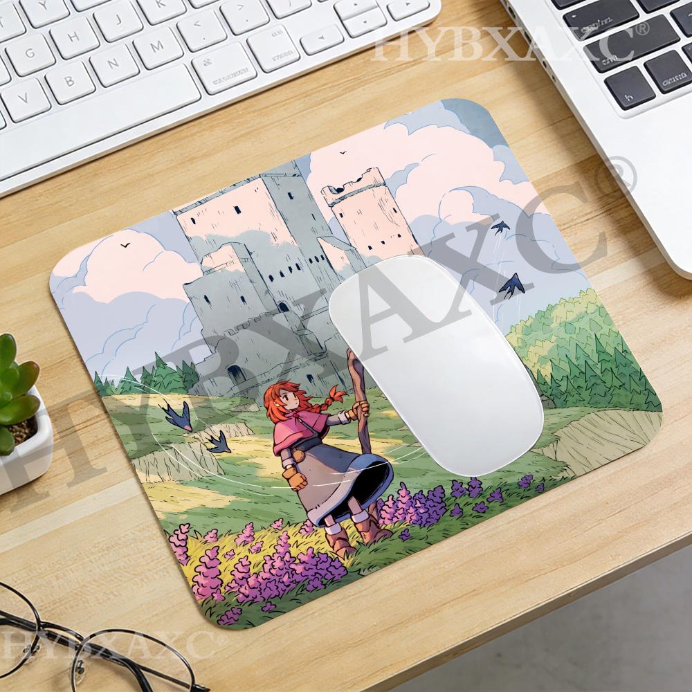 Desk Setup Gaming And Work - HYBXAXC Anime Castle Adventure Girl Mauspad,