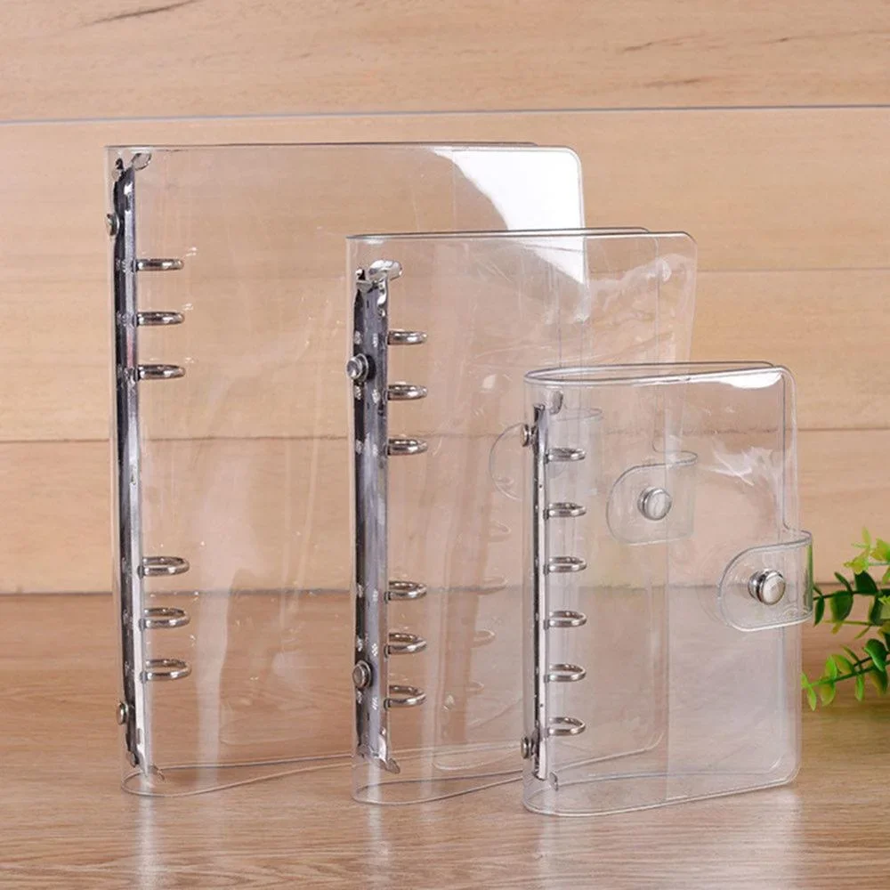 Ring Binder Box - A5 A6 A7 transparente weiche PVC-Abdeckung