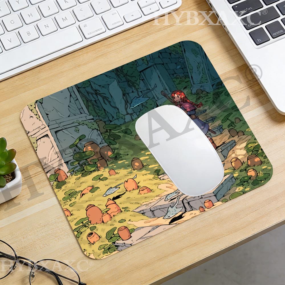 Desk Setup Gaming And Work - HYBXAXC Anime Adventure Girl Ruins Mauspad,