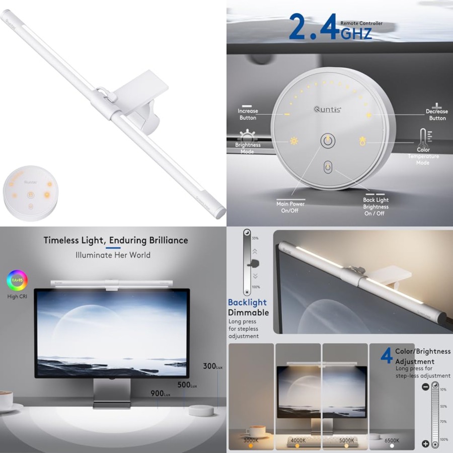 Monitor-Lichtleiste mit Fernbe – Desk Setup Home Office Bewertung und Preis