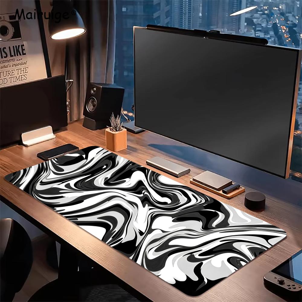 Abstrakte, flüssige, rutschfes – Desk Setup Gaming And Work Bewertung und Preis