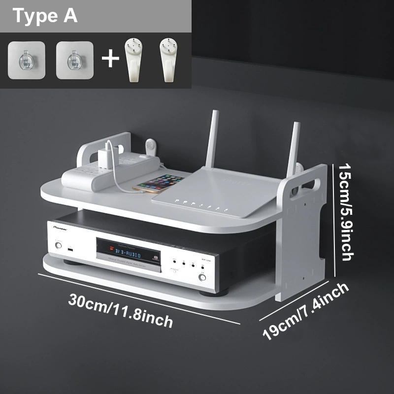 Wandmontiertes Router-Kabel-Or – Desk Setup Shelves Bewertung und Preis