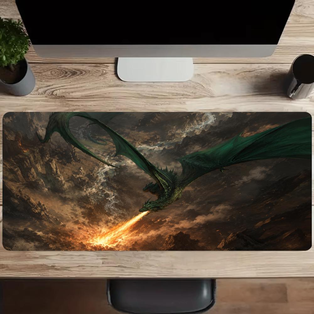 Feuriger Drachen Mauspad Schre – Desk Setup Gaming And Work Bewertung und Preis
