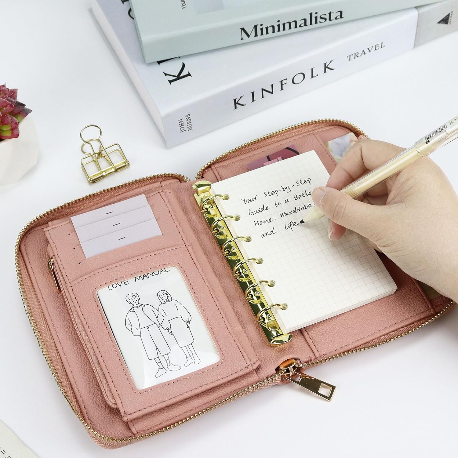 A7 Leder-Budgetordner, Geldums – Ring Binder Box Bewertung und Preis