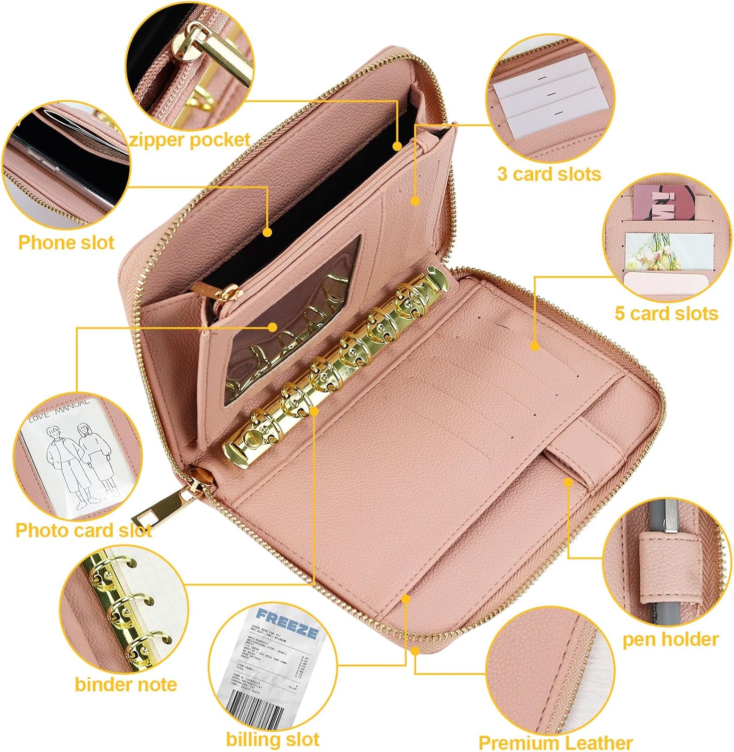 A7 Leder-Budgetordner, Geldums – Ring Binder Box Bewertung und Preis