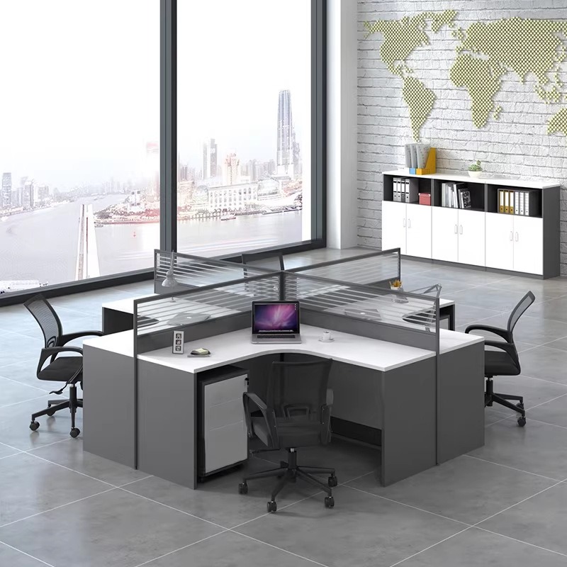 Weißer Büroschreibtisch für 2, – Desk Setup Corner Bewertung und Preis